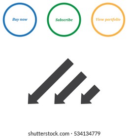 Arrow Icon Vector flat design style