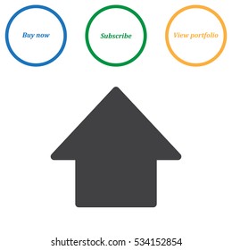 Arrow Icon Vector flat design style
