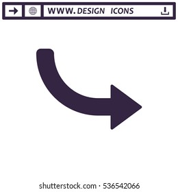 Arrow Icon Vector flat design style