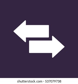 arrow Icon, vector flat design style