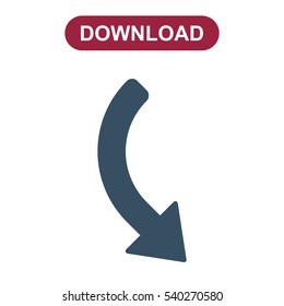 Arrow Icon Vector flat design style
