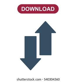 arrow Icon, vector flat design style