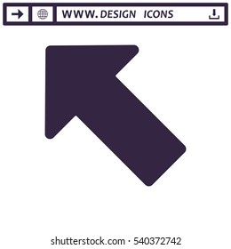 Arrow Icon Vector flat design style