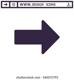 Arrow Icon Vector flat design style