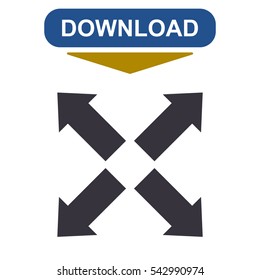 Arrow Icon Vector flat design style