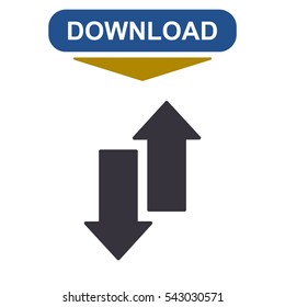 arrow Icon, vector flat design style