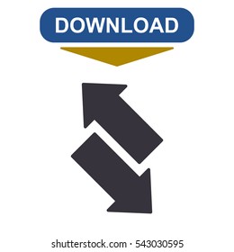 arrow Icon, vector flat design style