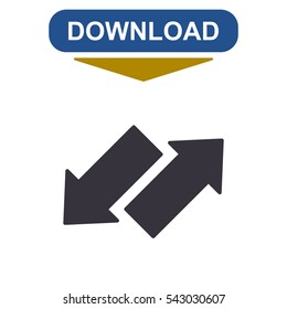 arrow Icon, vector flat design style