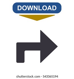 Arrow Icon Vector flat design style