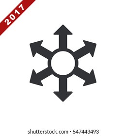 Arrow Icon Vector flat design style