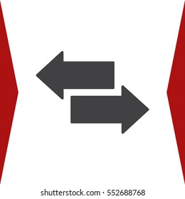 arrow Icon, vector flat design style