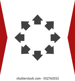 Arrow Icon Vector flat design style