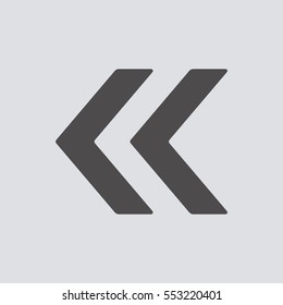  Arrow icon, vector. Flat design.