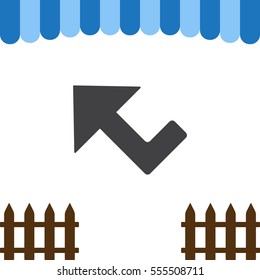 Arrow Icon Vector flat design style