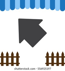 Arrow Icon Vector flat design style