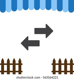 Arrow Icon Vector flat design style