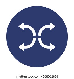 Arrow Icon Vector flat design style