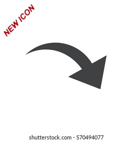 Arrow Icon Vector flat design style