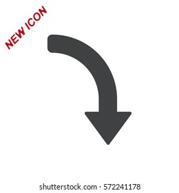 Arrow Icon Vector flat design style