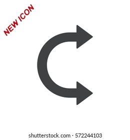 Arrow Icon Vector flat design style