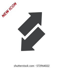 arrow Icon, vector flat design style