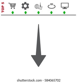 Arrow Icon Vector flat design style