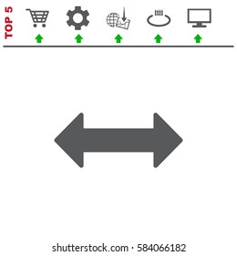 Arrow Icon Vector flat design style