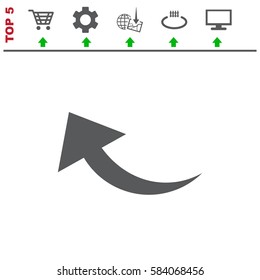 Arrow Icon Vector flat design style