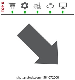 Arrow Icon Vector flat design style