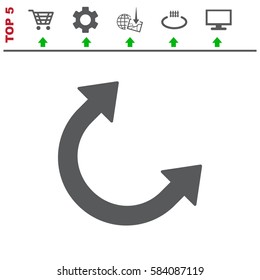 Arrow Icon Vector flat design style