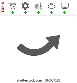 Arrow Icon Vector flat design style