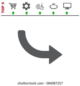 Arrow Icon Vector flat design style