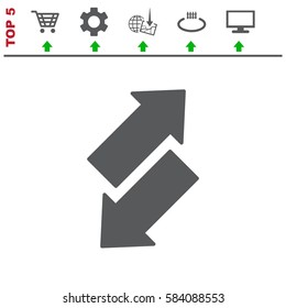 arrow Icon, vector flat design style