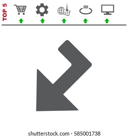 Arrow Icon Vector flat design style