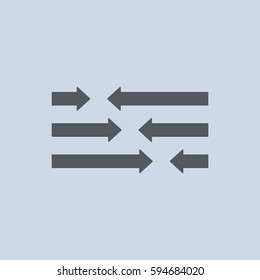Arrow Icon Vector flat design style