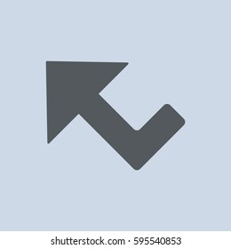 Arrow Icon Vector flat design style