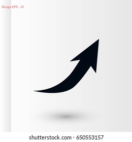 arrow icon. vector, flat design best vector icon