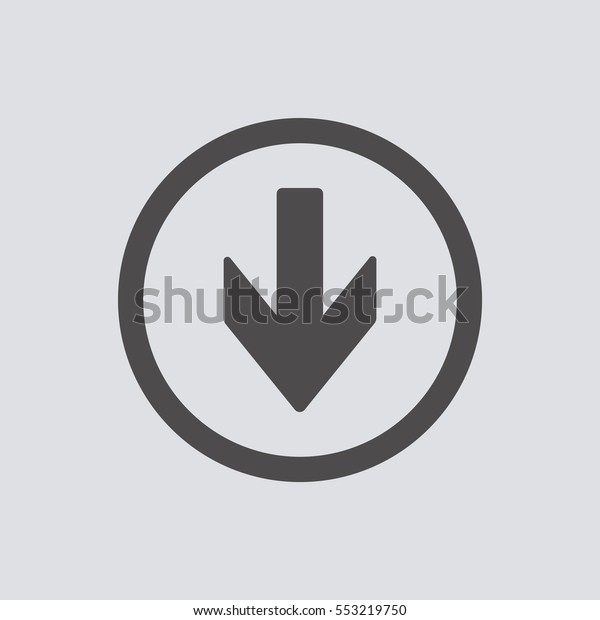  Arrow icon, vector.\
Flat design.