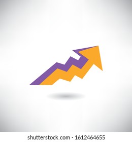 Arrow icon. Vector flat illustration