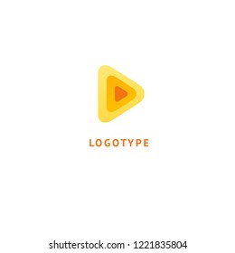 Arrow icon. Vector flat style illustration Abstract business logo template. Logo concept of Internet communications, marketing, Public Relations, technology, express delivery