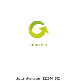 Arrow icon. Vector flat style illustration Abstract business logo template. Logo concept of Internet communications, marketing, Public Relations, technology, express delivery