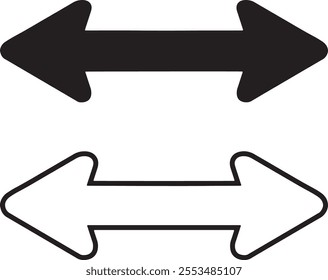 Arrow icon vector graphic illustration