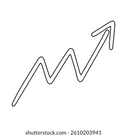 Arrow icon vector. Hand drawn arrow illustration sign. Hand drawn sketch elements.