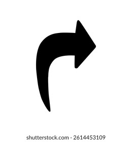 Arrow icon vector. Hand drawn arrow illustration sign. Hand drawn sketch elements.