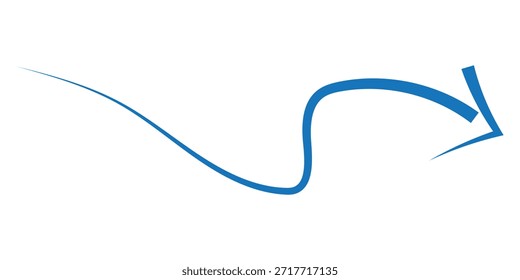 Vetor do ícone de seta. Sinal de ilustração de seta desenhada à mão. Elementos de esboço desenhados à mão em fundo branco.