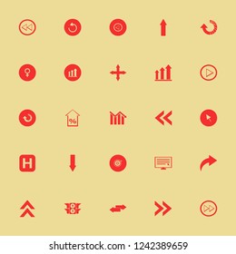 arrow icon. arrow vector icons set female gender symbol, out arrows, hospital sign and percent up
