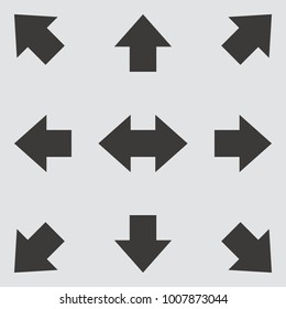 Arrow icon. Vector illustration.