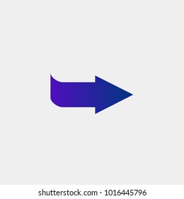 arrow icon, vector illustration.