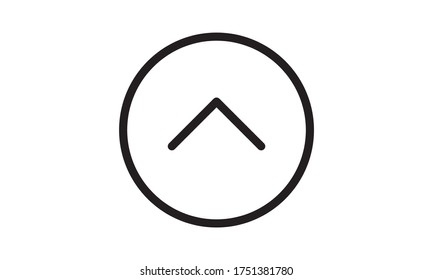 Up Arrow Icon vector illustration.