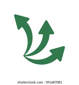  Arrow icon, vector illustration.